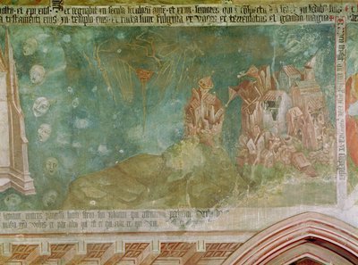 Apocalypse and destruction of a city, detail from the Chapel of Our Lady by Unbekannt Unbekannt